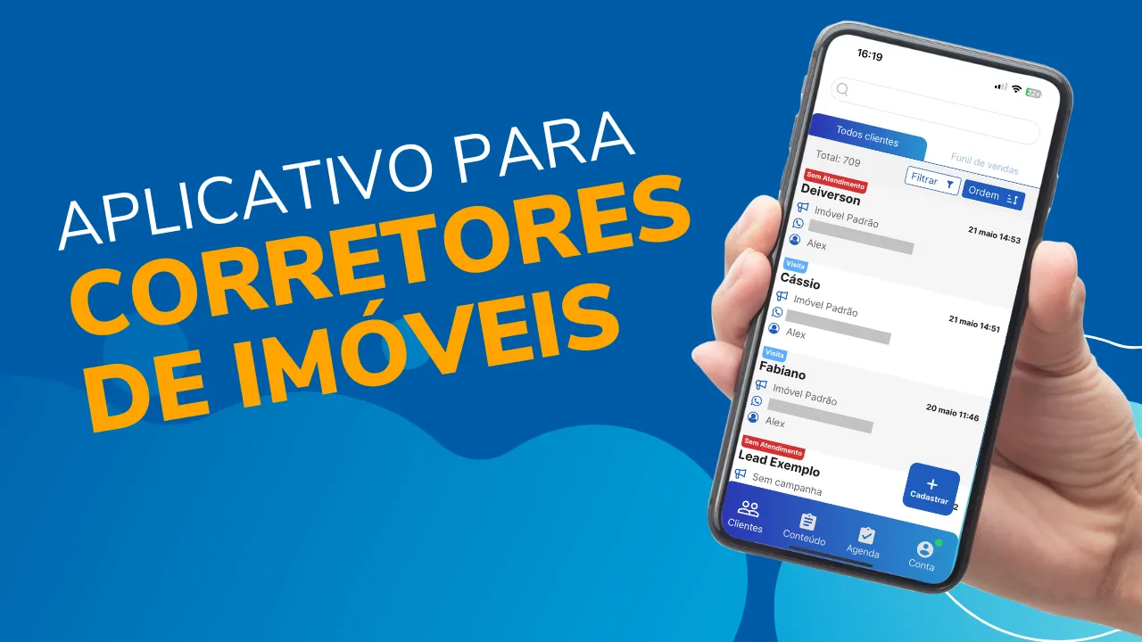 Aplicativo para corretores de imóveis: APP focado no corretor, usabilidade e simplicidade de uso!