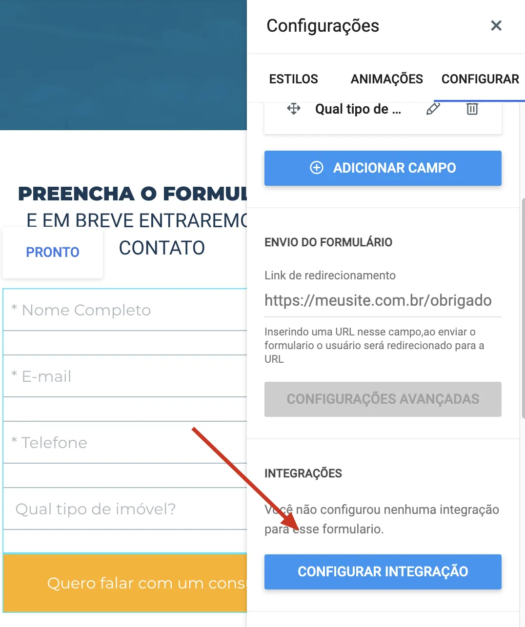 4. Configuração de Integração via Webhook