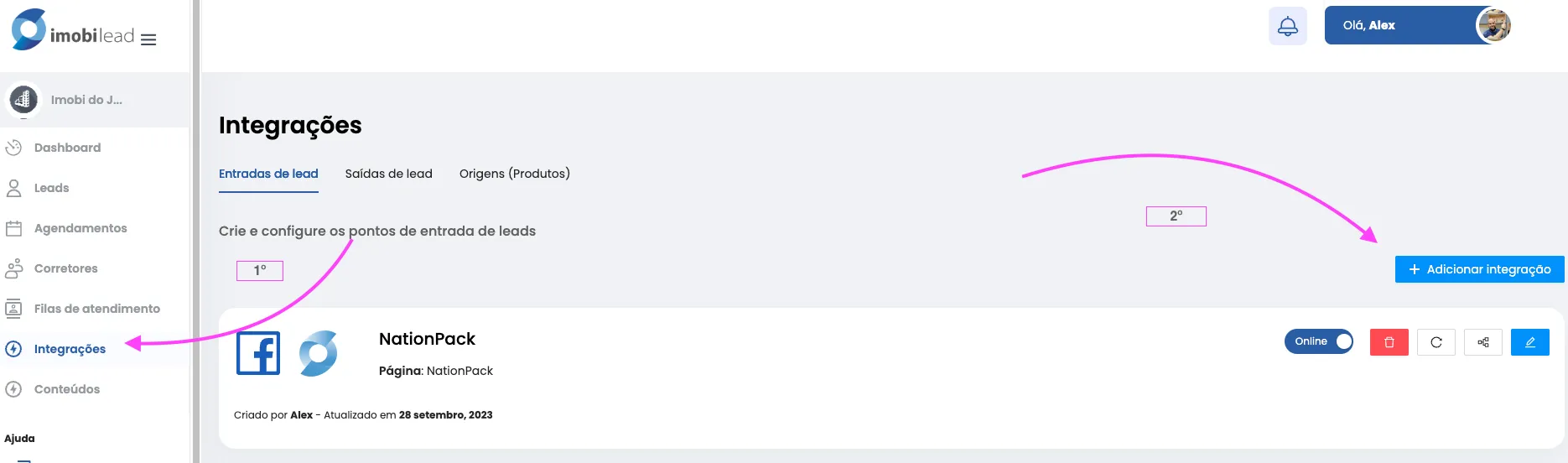 Integração Grupo Zap e Imobilead