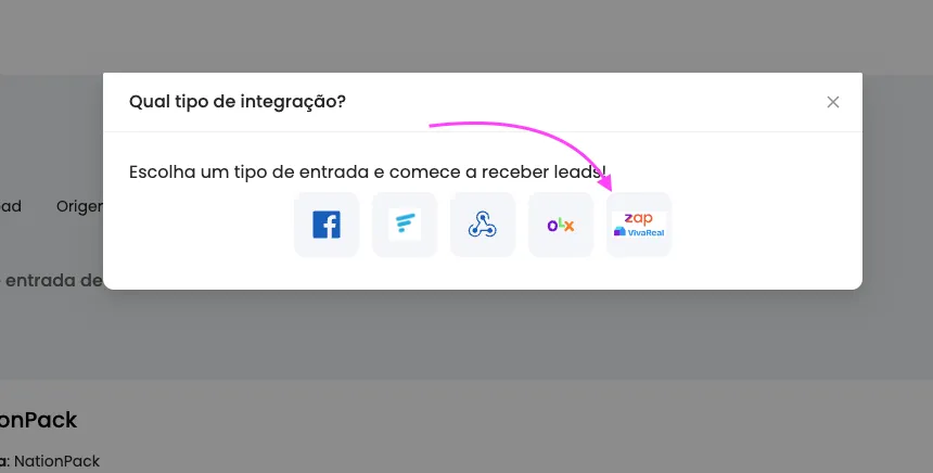 1º – Crie a integração no Imobilead