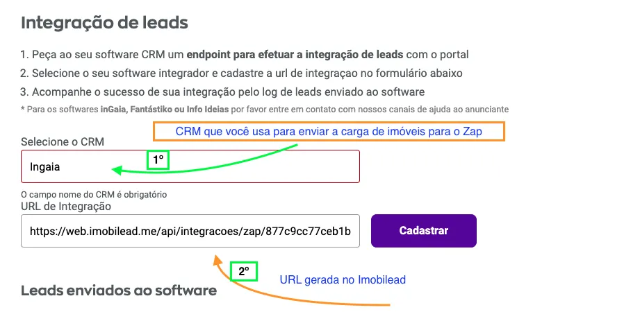 2º – Configure a integração no Canal Pro