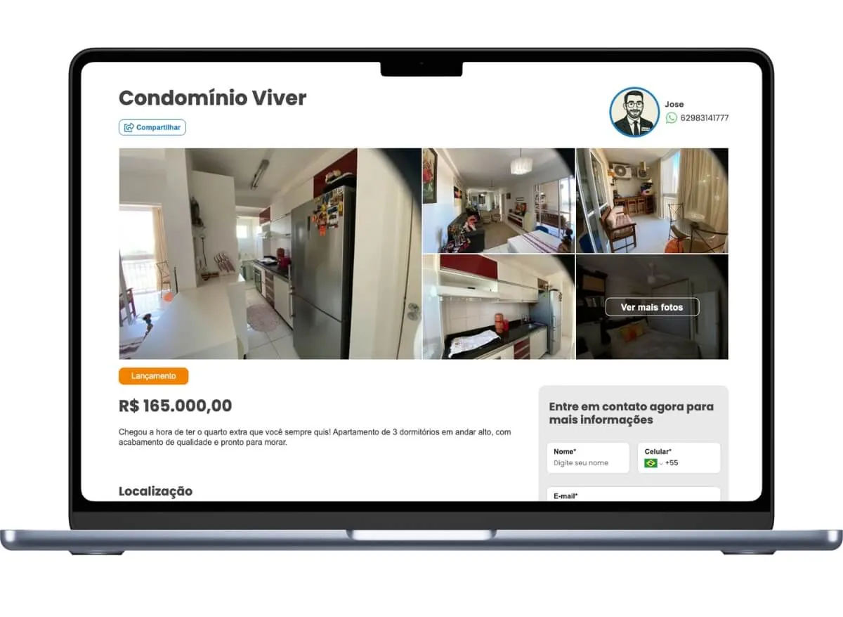 marketing digital para imobiliárias: exemplo de landing pages mobile-first
