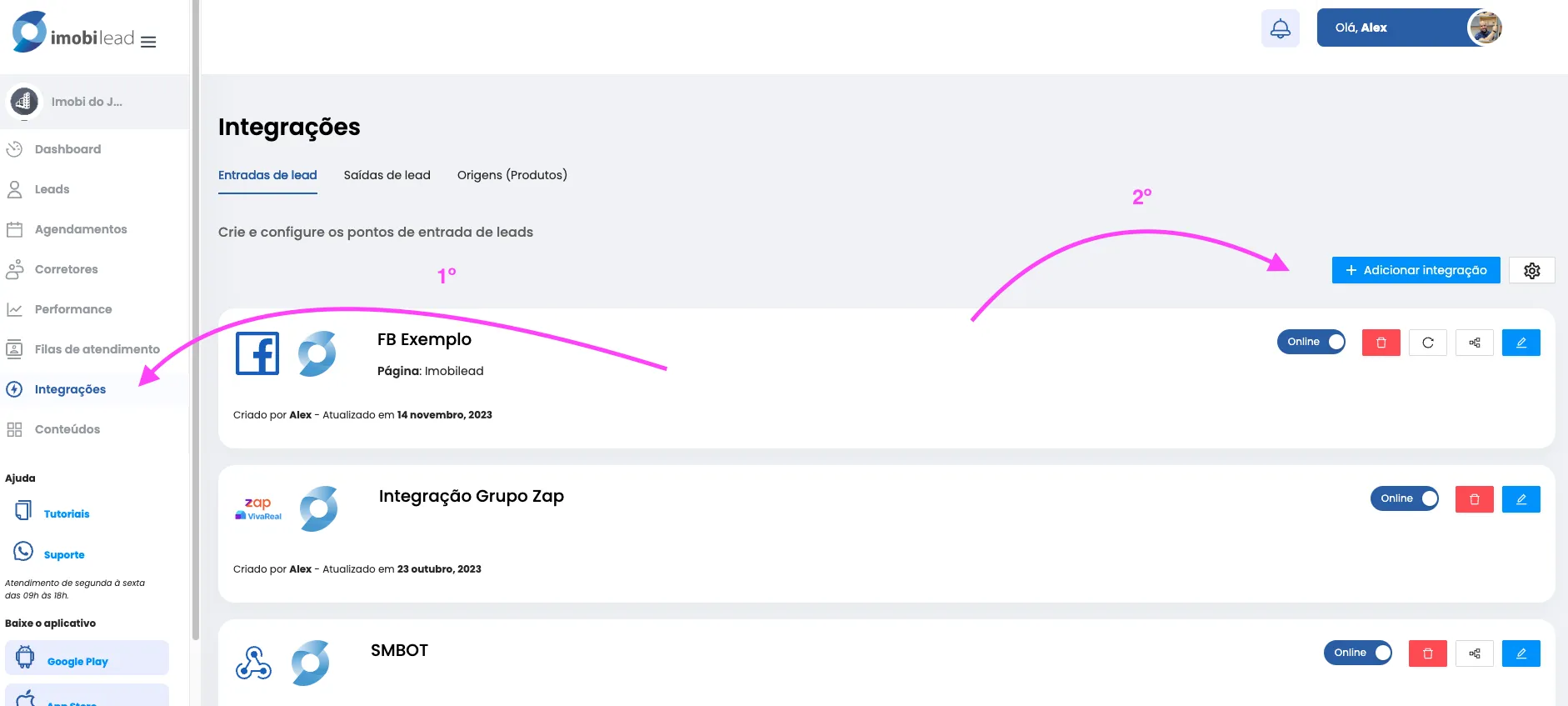 Recebendo leads via Webhook