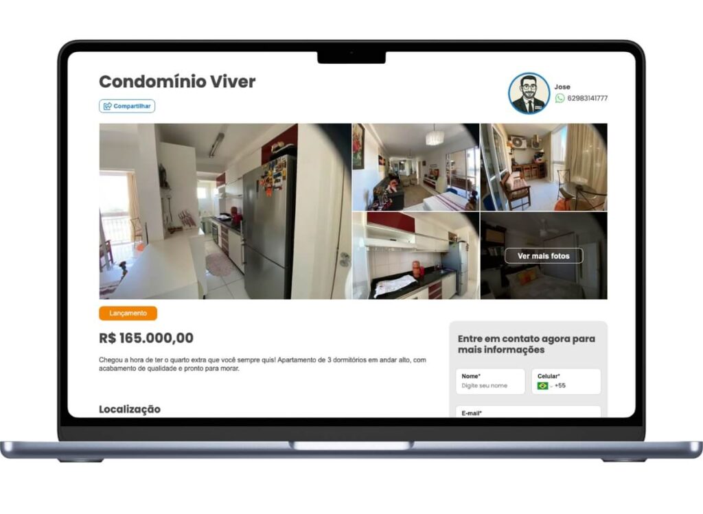 marketing digital para imobiliárias: exemplo de landing pages mobile-first
